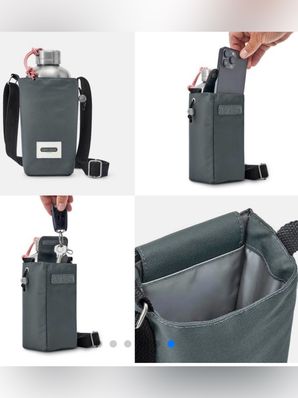 Black Crossbody Strap Bag - Picture 3 of 3
